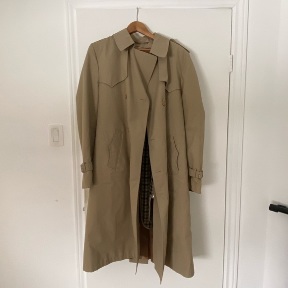 Vintage tan trench coat Size M - Picture 4 of 7